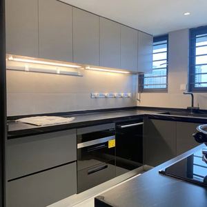 Chine Armoire de cuisine américaine moderne de luxe modulaire en bois massif personnalisée RTA Design moderne - Product Image 6