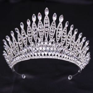 Nuova Corona di Fiori di Alta Qualità, Accessori per Capelli da Sposa, Tiara Nuziale con Cristalli per Donna - Product Image 5