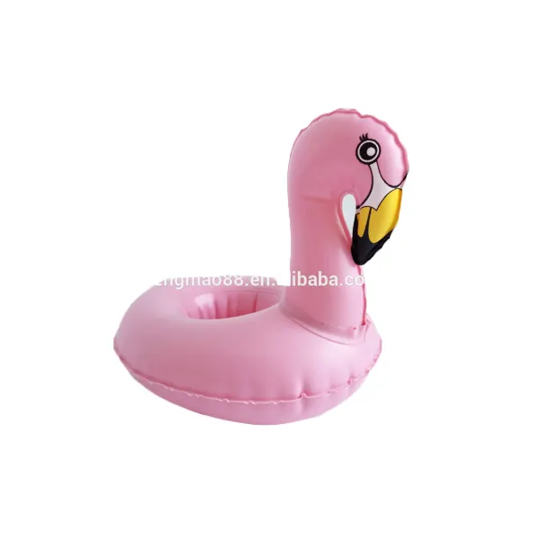 summer list cute pink inflatable flamingo drink holder for pool party