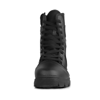 Bottes tactiques noires personnalisées populaires avec fermeture éclair respirante, légères et confortables, idéales pour la randonnée en extérieur