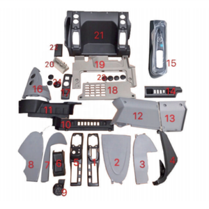 แผงตกแต่งภายในห้องโดยสารรถขุด สำหรับ Doosan Daewoo Hyundai Carter <span class=keywords><strong>Hitachi</strong></span> Komatsu Sany - Product Image 3