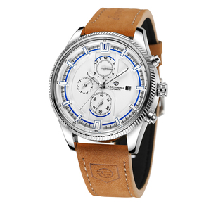 Forsining Nouvelle arrivée OEM <span class=keywords><strong>Montre</strong></span> Hommes <span class=keywords><strong>Automatique</strong></span> Mécanique Bracelet en Cuir Véritable <span class=keywords><strong>Montre</strong></span>-Bracelet - Product Image 4