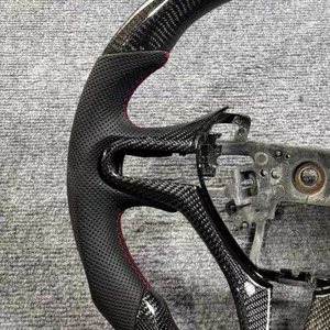 บริการ OEM/ODM พวงมาลัยคาร์บอนไฟเบอร์ Honda FN2 สำหรับ Fit II, Fit S, Civic 8th, CR-Z, Civic <span class=keywords><strong>Type</strong></span> <span class=keywords><strong>R</strong></span> แบบปรับแต่งได้ - Product Image 5