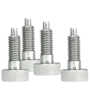Émbolo de indexación de pasador con resorte de cabeza moleteada de acero inoxidable duradero de alta calidad - Product Image 2