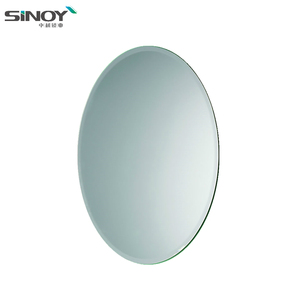 Panel de cristal transparente plateado personalizado de <span class=keywords><strong>2</strong></span>-8mm, decoración de pared de tienda minorista moderna, <span class=keywords><strong>espejo</strong></span> de pared sin marco ovalado para dormitorio - Product Image 2