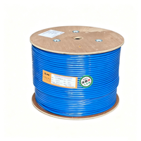 Câble Réseau Intérieur Cat6 FTP/STP Prix Usine 23AWG Cuivre Massif 4 Paires Blindées 250MHz 300m Gaine PVC Flexible RJ45