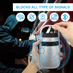 <span class=keywords><strong>Pochette</strong></span> Faraday blanche <span class=keywords><strong>anti</strong></span>-ondes en fibre de carbone de qualité supérieure pour clé de <span class=keywords><strong>voiture</strong></span> - Product Image 5