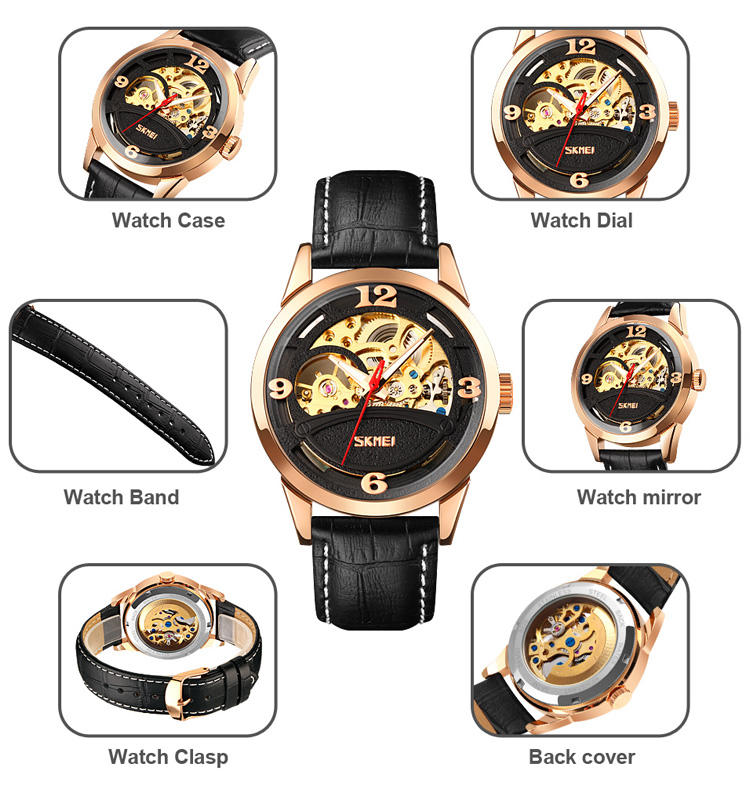 SKMEI 9226 Men's Watch Luxury Mechanical Stainless Steel