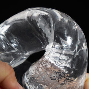 3 pièces OEM ODM Masturbateur transparent en cristal pour femmes, préservatif en cristal pour l'agrandissement masculin - Product Image 3