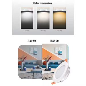 Chất lượng cao <span class=keywords><strong>LED</strong></span> downlights 5W 7W 9W 15W 24W 30W Bảng điều chỉnh ánh sáng Trần lõm downlight cho văn phòng nhà và khách sạn - Product Image 2