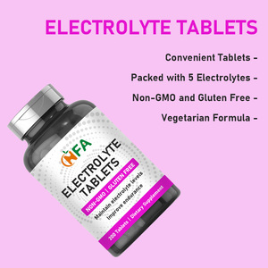 Tabletas de Electrolitos de Marca Privada que Contienen Cloruro con Sodio para Complementar la Hidratación y Mantener la Concentración de Electrolitos - Product Image 6