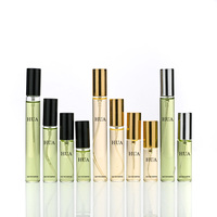 5ml 8ml 10ml 15ml Mini échantillon vide verre clair pompe à vis vaporisateur bouteille ronde flacons Portable parfum boîte d'emballage personnalisée