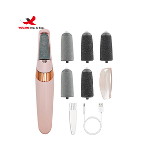 Lime à pieds électrique FENGFLY avec long manche, éliminateur de peaux mortes et de callosités, rechargeable par USB, outil de pédicure mat - Product Image 2