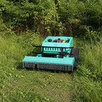 Tondeuse à gazon télécommandée sur chenilles en caoutchouc diesel 80 cm 100 cm, prise en charge de la personnalisation OEM