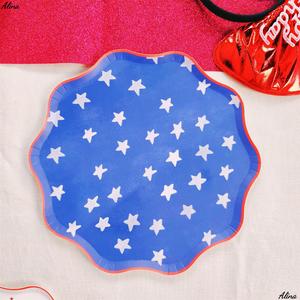 DAMAI Circus Kids Birthday Party Supplies Elephant Horse Clown Blue Red <b>Disposable</b> Party <b>Tableware</b> Paper Napkins Cups Plates - Product Image 6