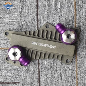 Plaques <span class=keywords><strong>d</strong></span>'adaptation de <span class=keywords><strong>refroidisseur</strong></span> <span class=keywords><strong>d</strong></span>'<span class=keywords><strong>huile</strong></span> moteur en aluminium CNC SK CUSTOM pour <span class=keywords><strong>Jeep</strong></span> <span class=keywords><strong>Grand</strong></span> <span class=keywords><strong>Cherokee</strong></span> 3.0L 3.6L Dodge Ram Chrysler 200 300 - Product Image 2