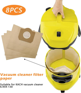 Sac de collecte en papier filtrant haute efficacité pour réduire la poussière et le pollen, 80x22cm, usage commercial extérieur, aspirateur Karchers - Product Image 5