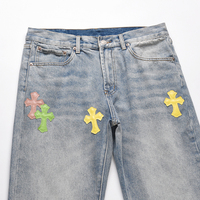 Jeans tendance DiZNEW stylés pour hommes Jeans décontractés pour hommes taille Puls Jeans de qualité avec logo personnalisé jeans de qualité pour hommes et patchs d'usine