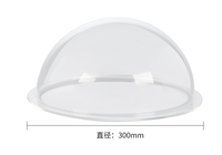 Dôme Radôme Hémisphérique Creux en Acrylique Thermoformé sur Mesure à 4 Trous avec Service de Découpe – Demi-Dôme en Plastique Transparent