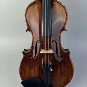 Violon artisanal haut de gamme, finition laquée noyer brillante, sonorité excellente et intonation stable, vente en gros directe d'usine - Product Image 1