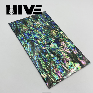 HIVE Wholesale Exquisite Pure Natural Paua Mother Pearl Abalone <strong>Shell</strong> Sheet Decorative <strong>Shell</strong> Board for DIY Guitar Decoration - Product Image 3