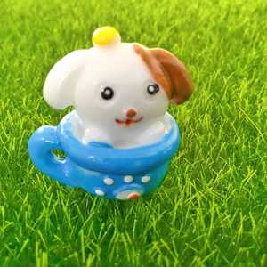 <b>Miniature</b> Teacup Animal Resin Figurines Cat Dog Decor Home Craft Accessories - Product Image 3