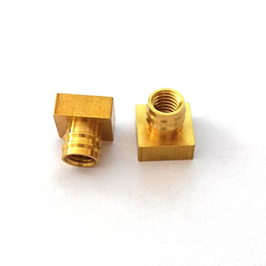 Tuercas cuadradas chapadas en cobre M6 M8 M10 con rosca métrica en un extremo para equipos de comunicación - Product Image 4