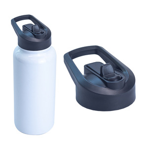 Bouteille d'eau pour vélo avec bouchon à pression réutilisable et corps givré - Product Image 4