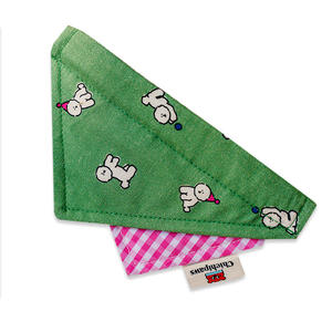 Chichipaws نمط كلاسيكي صلب حيوان أليف لطيف مثلث كلب مع لعاب جيب طوق اكسسوارات مريلة - Product Image 5