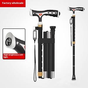 Verstelbare aluminium draagbare wandelstok voor ouderen en gehandicapten, antislip vervangingsstok - Product Image 5