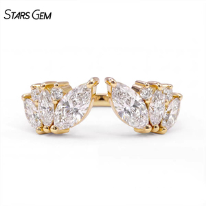 แหวนเพชรแล็บทองคำแท้ 10k จาก Starsgem แหวนแต่งงาน-แหวนครบรอบประดับเพชร - Product Image 1