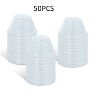 DD2313 remplacement 50 pièces couvercle de couverture de plante pour les capuchons de dôme de culture hydroponique compatibles avec les dômes de culture transparents AeroGarden