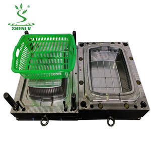 แม่พิมพ์ตะกร้าพลาสติกฉีดพลาสติกสีเขียวดีไซน์ดีจากเจ้อเจียง - Product Image 4