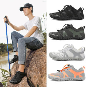 Zapatillas Deportivas Negras Minimalistas Retro Jick para Hombre, Estilo Barefoot, para Trail, Transpirables, para Correr en Invierno, con Cremallera, Entresuela de TPU, Parte Superior de Microfibra - Product Image 2