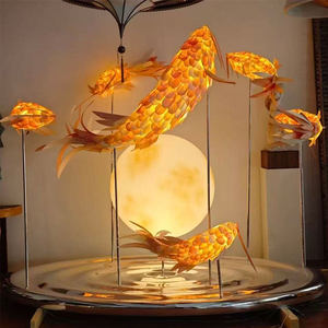 Lampes solaires LED d'extérieur pour la pêche, IP54, en matériau PET, pour restaurants chinois, hôtels, halls d'accueil et salles de banquet - Product Image 1