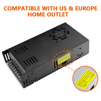 Alimentation à découpage SMPS 24V DC 12V régulée réglable 400W, adaptateur universel haute tension 15A pour l'industrie, CCTV, LED