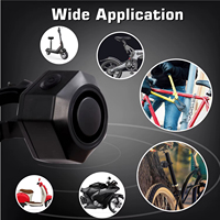 Alarme antivol pour vélo de route 110 dB, étanche IP65, sensibilité réglable sur 7 niveaux, télécommande pour véhicule à moteur, scooter, intérieur