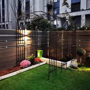 Arche de jardin en fer pour plantes grimpantes, support extérieur pour roses, structure en métal durable, design ajouré, structure de support pour plantes - Product Image 3