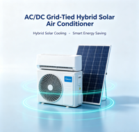 AC/DC Hybrid Inverter Split Type Air Conditioner Airwens R32 Bertenaga Baterai Surya dengan Fitur Cool Heat Auto Switch Hemat Energi Rumah Tangga
