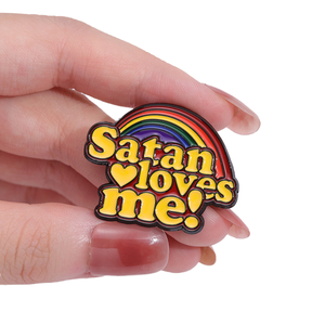 Groothandel Inspirerende Wereld 'Maak Je Geen Zorgen Glimlach' Leven Citaten Harde Zachte Emaille Pinnen Op Maat Gemaakt Metaal Voor Reversspeld Badges - Product Image 4