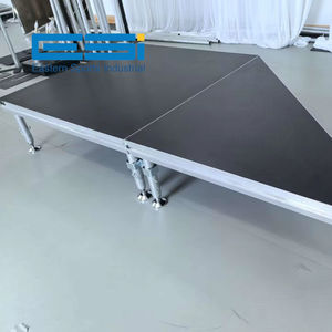 Plataforma de escenario ESI GT de alta estabilidad de aluminio portátil de configuración rápida para conciertos, exposiciones, festivales, pantallas de armazón, producto - Product Image 1