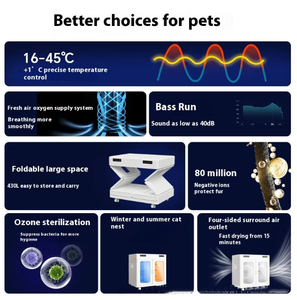 Grand séchoir pliable à double porte pour animaux de compagnie PetFit Salon de toilettage pour animaux de compagnie Séchoir pour chien de grande taille Golden Retriever <span class=keywords><strong>Alaska</strong></span> - Product Image 2