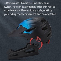 Nouvel arrivage Casque intégral Casque de vélo de montagne avec protection complète Casques de vélo avec revêtement en maille respirante