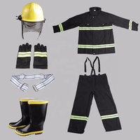 Combinaison anti-feu 100% pur coton avec bande réfléchissante Costume de pompiers 50 mm