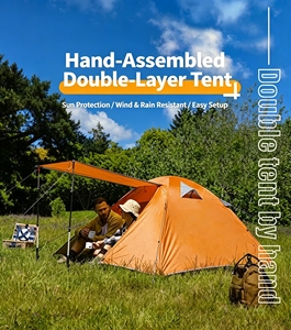 Tente de camping <span class=keywords><strong>l</strong></span>égère et imperméable pour la <span class=keywords><strong>randonnée</strong></span>, OEM, installation facile, abri portable pour les voyages et les aventures en plein air - Product Image 1