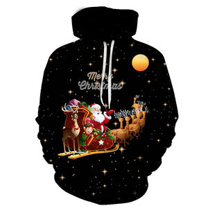 Sudaderas CON CAPUCHA DE Navidad Impresión digital Dibujos animados <span class=keywords><strong>Amazon</strong></span> Venta caliente Jersey Suéter Navidad para Mujeres Hombres - Product Image 4