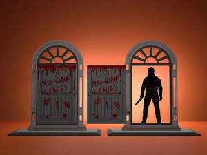 Decoración de Halloween, Adorno de Madera para Puerta, Estilo Gótico, Horror, Fantasmal, NUEVO, Buena Calidad, para Exhibiciones en Patios, Decoración de Terror - Product Image 4