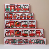 Nouvelle Arrivée Train de Noël Décorations pour la Journée des Enfants Ornements de train Aménagement de scène de fenêtre de salon Cadeau festif
