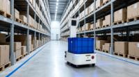 Robot mobile autonome OEM 120 kg avec SLAM visuel pour la logistique intelligente industrielle et hospitalière et la manutention de matériaux