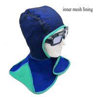 Cagoule respirante capuche ignifuge cou épaule drapé doublure Protection de la tête soudeurs soudage capot FR casque doublure